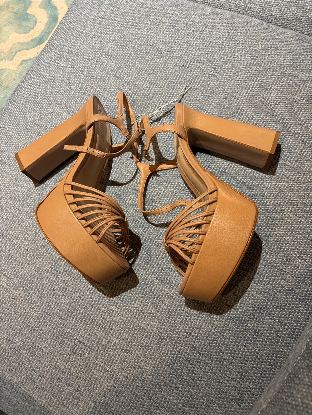 Schutz Tara platform leather sandals! 9.5